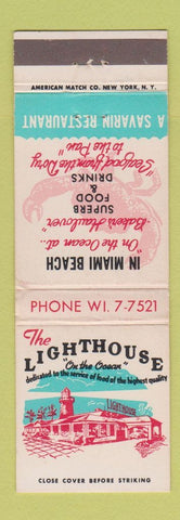 Matchbook Cover - Lighthouse Restaurant Miami Beach FL WEAR