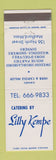 Matchbook Cover - Lilly Kempe Catering Medford MA