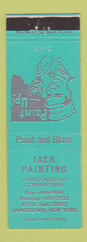 Matchbook Cover - Jack Painting sales contractors Jamestown NY