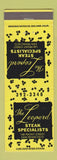 Matchbook Cover - Leopard Steak House San Francisco CA