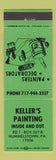Matchbook Cover - Keller's Painting Hummelstown PA