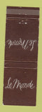 Matchbook Cover - Le Monde Dave's Jamaica NY WEAR