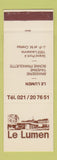 Matchbook Cover - Le Lumen Brasserie Taverne Lausanne Switzerland SAMPLE