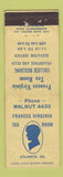 Matchbook Cover - Frances Virginia Tea Room Atlanta GA