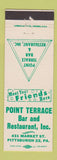 Matchbook Cover - Point Terrace Bar Restaurant Pittsburgh PA