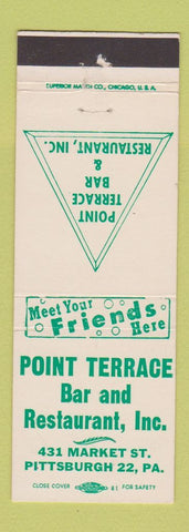 Matchbook Cover - Point Terrace Bar Restaurant Pittsburgh PA