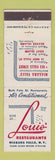 Matchbook Cover - Louis' Restaurants Niagara Falls ON