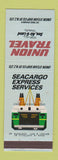 Matchbook Cover - Union Travel Agency Union Steamship Seacargo Australia
