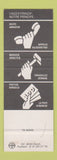 Matchbook Cover - Temporis Temporary Employment Zurich Switzerland SAMPLE