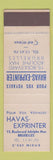 Matchbook Cover - Havas Exprinter Brussels Belgium Travel Agency?