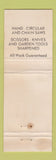 Matchbook Cover - Sharpening Service Huntington WV pinup WEAR