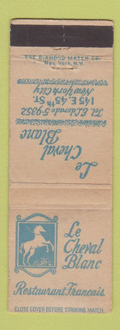 Matchbook Cover - Le Cheval Blanc New York City WEAR
