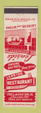 Matchbook Cover - Leaside Restaurant ON