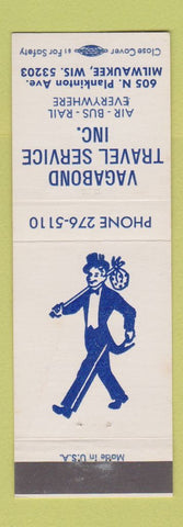 Matchbook Cover - Vagabond Travel Service Milwaukee WI