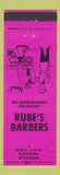 Matchbook Cover - Rube's Barbers Cheyenne WY PINK