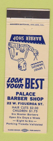 Matchbook Cover - Palace Barber Shop