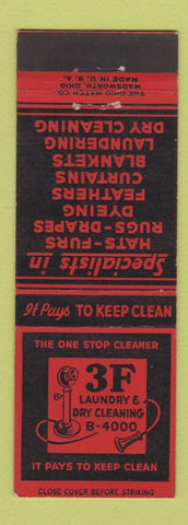 Matchbook Cover - 3F Laundry Dry Cleaning