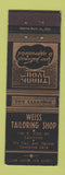 Matchbook Cover - Weiss Tailoring Shop Lancaster PA