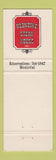 Matchbook Cover - Klondike Steak House Montreal QC Full Length