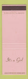 Matchbook Cover - It's A Girl 1st National Bank Mason City IA