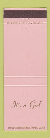 Matchbook Cover - It's A Girl 1st National Bank Mason City IA