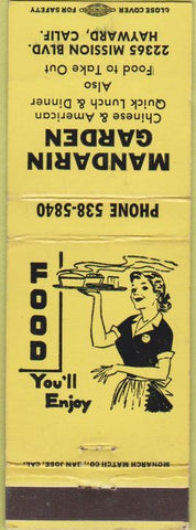 Matchbook Cover - Mandarin Garden Hayward CA Girlie