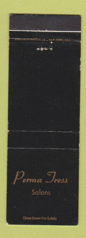 Matchbook Cover - Perma Tress Salons Anaheim Costa Mesa Garden Grove CA