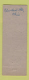 Matchbook Cover - Poyner Beauty Shoppe Hair Salon Cleveland Heights OH
