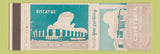 Matchbook Cover - Biscayne Cafeteria Miami Shores FL MISPRINT