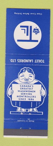Matchbook Cover - Toilet Laundries Montreal QC