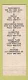 Matchbook Cover - Lyle's College Beauty Fresno Sacramento Bakersfield Hanford CA