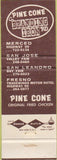 Matchbook Cover - Branding Iron Steak House Merced CA