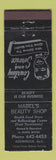 Matchbook Cover - Mabel's Beauty Shop Assiniboia SK WEAR