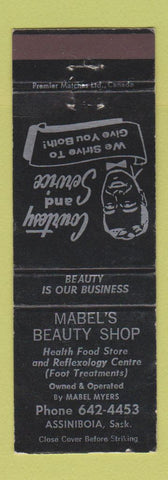 Matchbook Cover - Mabel's Beauty Shop Assiniboia SK WEAR