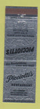 Matchbook Cover - Picciotti's Restaurant Wilmington DE