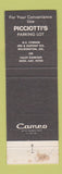 Matchbook Cover - Picciotti's Restaurant Wilmington DE