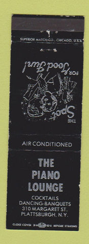 Matchbook Cover - Piano Lounge Plattsburgh NY