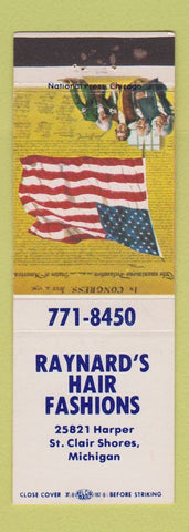 Matchbook Cover - Raynard's Hair Fashions Salon St Clair Shores MI