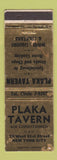 Matchbook Cover - Plaka Tavern New York City WEAR