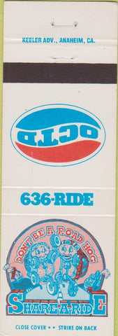 Matchbook Cover - OCTD Share A Ride Transit District