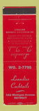 Matchbook Cover - Leandies Cocktails Detroit MI