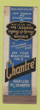 Matchbook Cover - Chantre Oil Shampoo Union Barber Supply WORN
