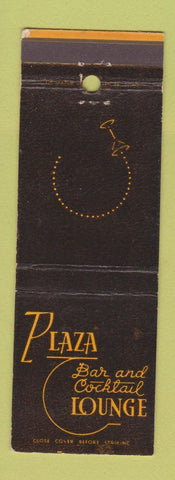 Matchbook Cover - Plaza Bar Cocktail Lounge Laramie WY