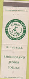 Matchbook Cover - Rhode Island Junior College WEAR