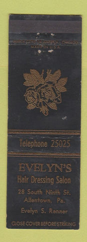Matchbook Cover - Evelyn's Hair Salon Allentown PA WEAR