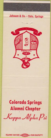 Matchbook Cover - Kappa Alpha Psi Colorado Springs CO