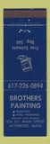 Matchbook Cover - Brothers Painting Attleboro MA