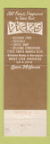 Matchbook Cover - Pick's Restaurant West Los Angeles CA WEAR