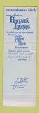 Matchbook Cover - Le Cordon Bleu Restaurant Restaurant