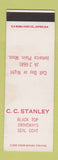 Matchbook Cover - CC Stanley Black Top Driveways Jamaica Plain MA SAMPLE WEAR